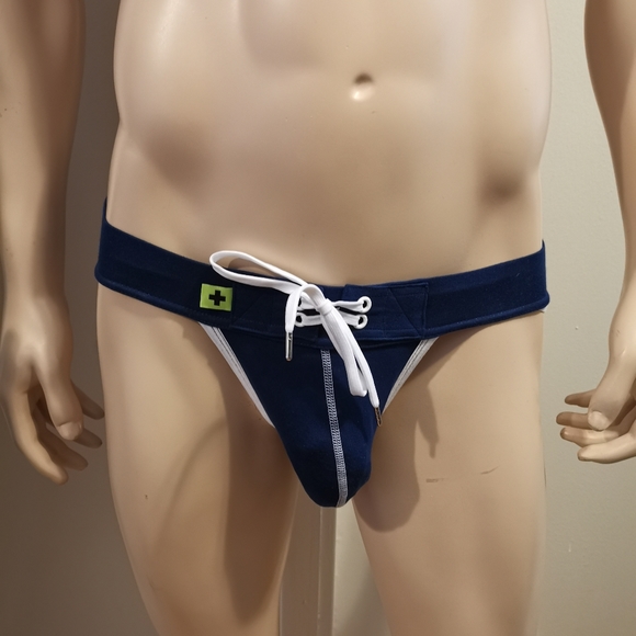 Andrew Christian Show-It Football Brief Black S - Picture 5 of 7